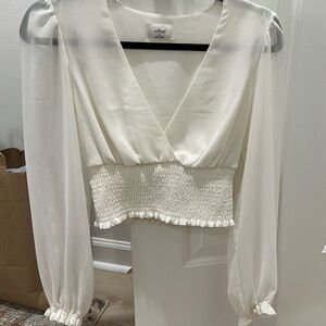 Sheer Longsleeve Wilfred Aritzia Blouse